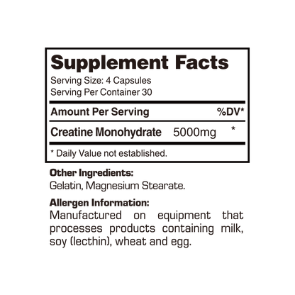 Creatine Monohydrate 5000mg