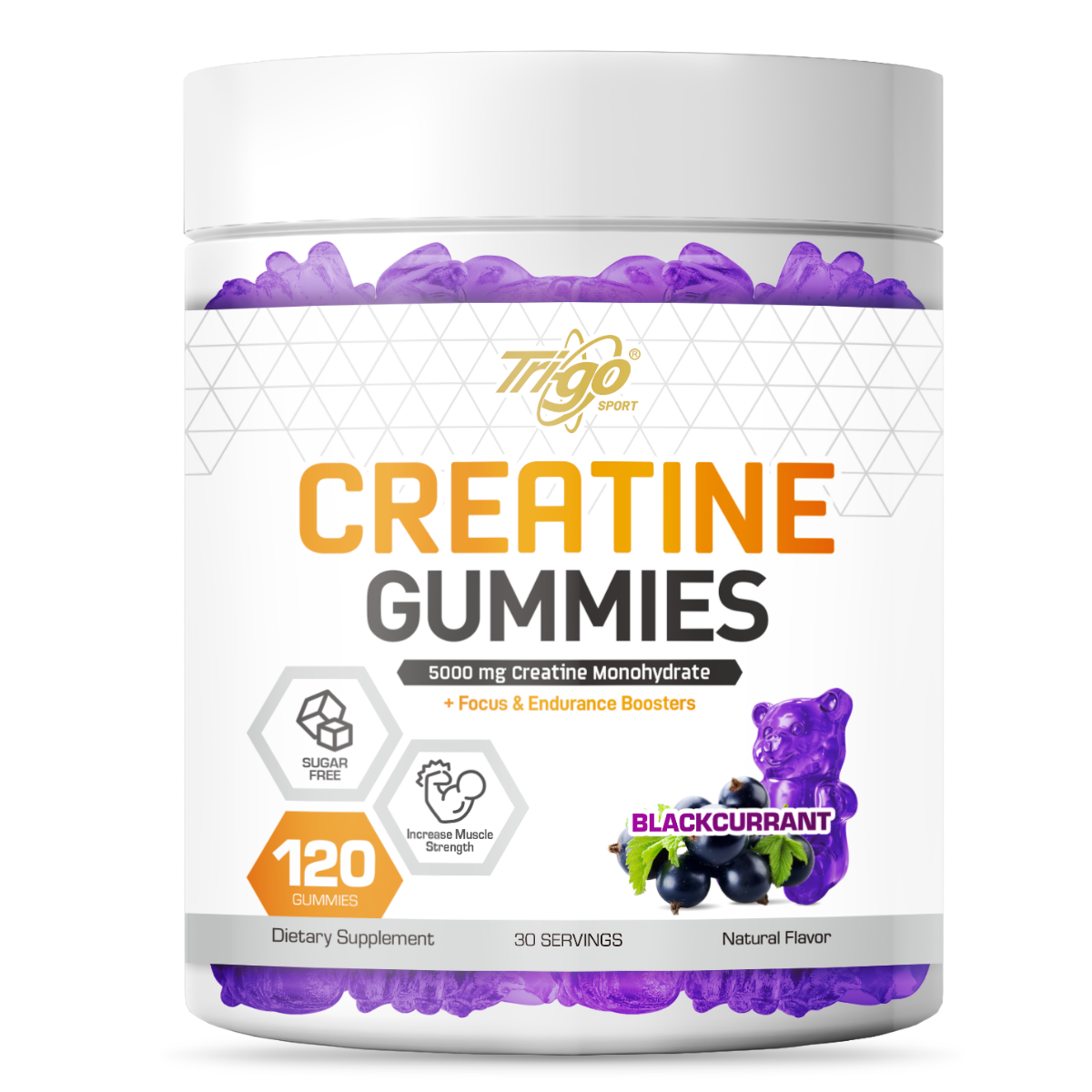 Creatine Gummies + Focus & Endurance Boosters (30serv)