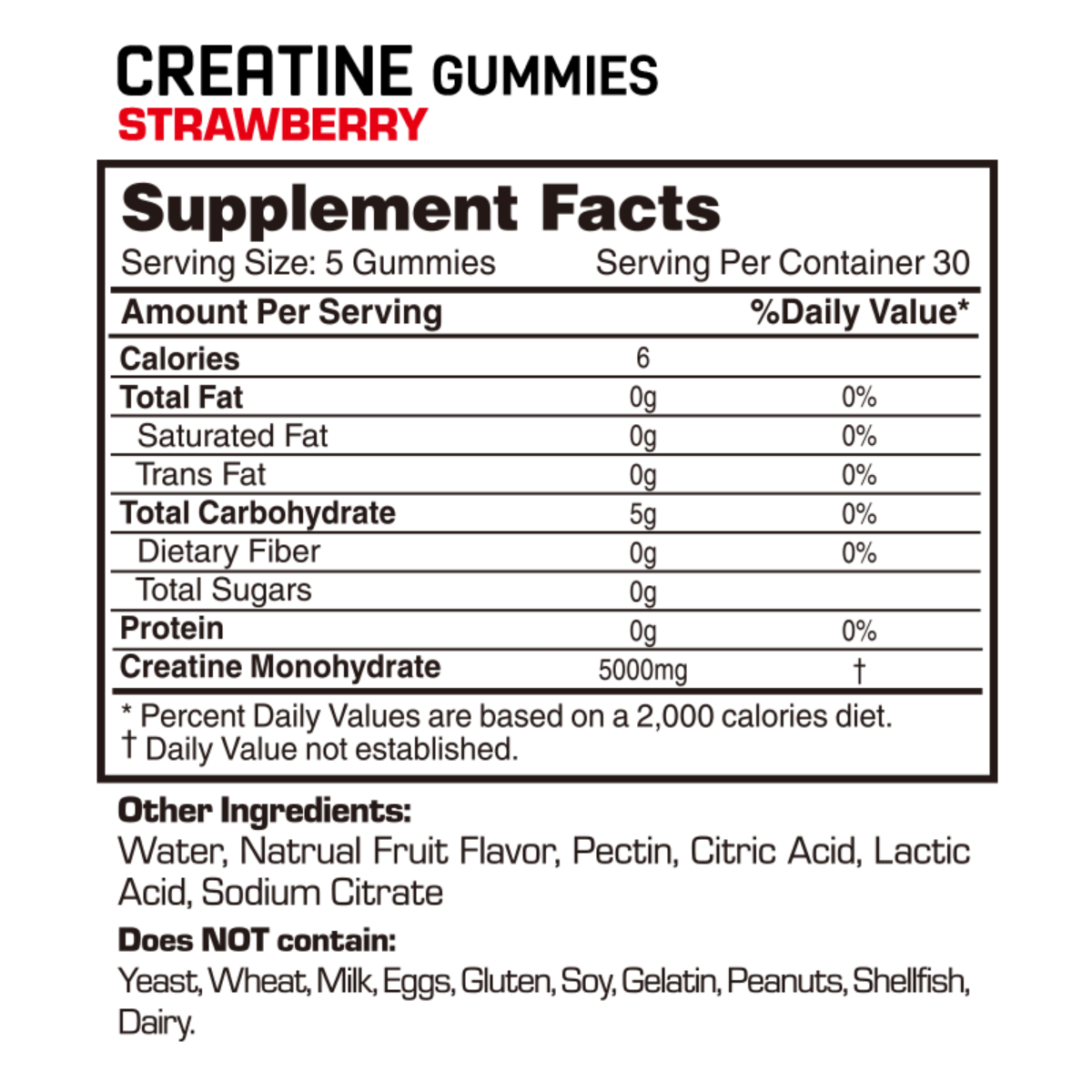 Creatine Gummies 30serv